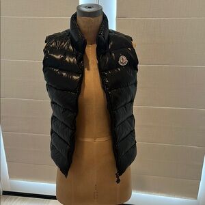 Moncler Black Puffer Vest
